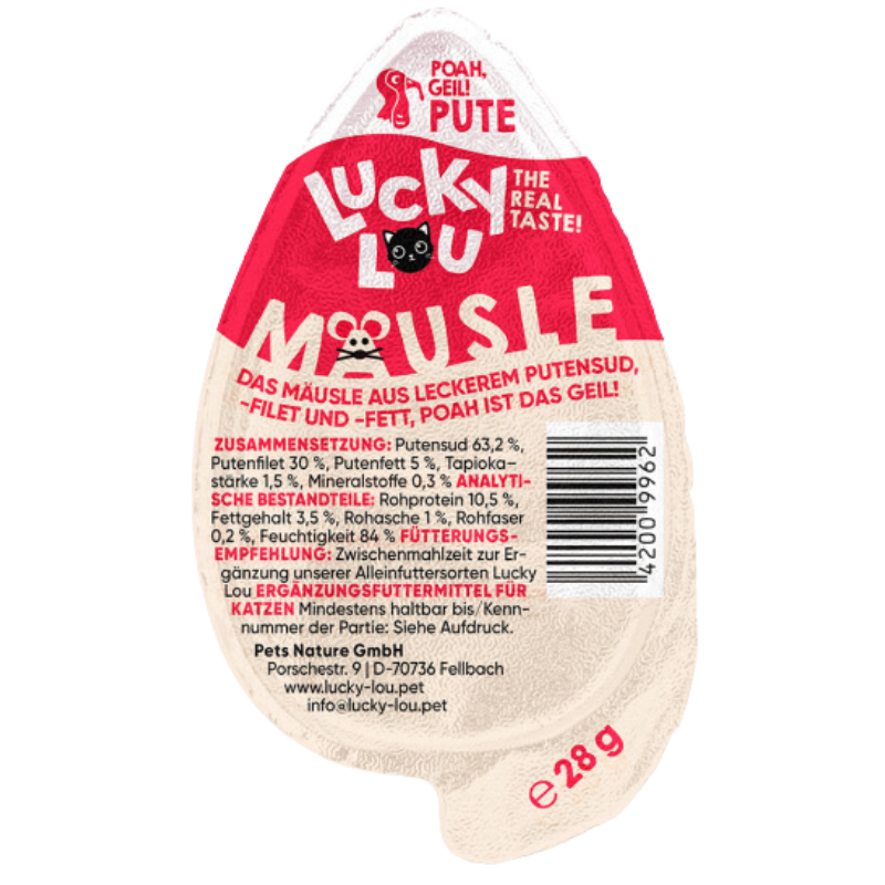 Lucky Lou Snack Mäusle Pute 28 g