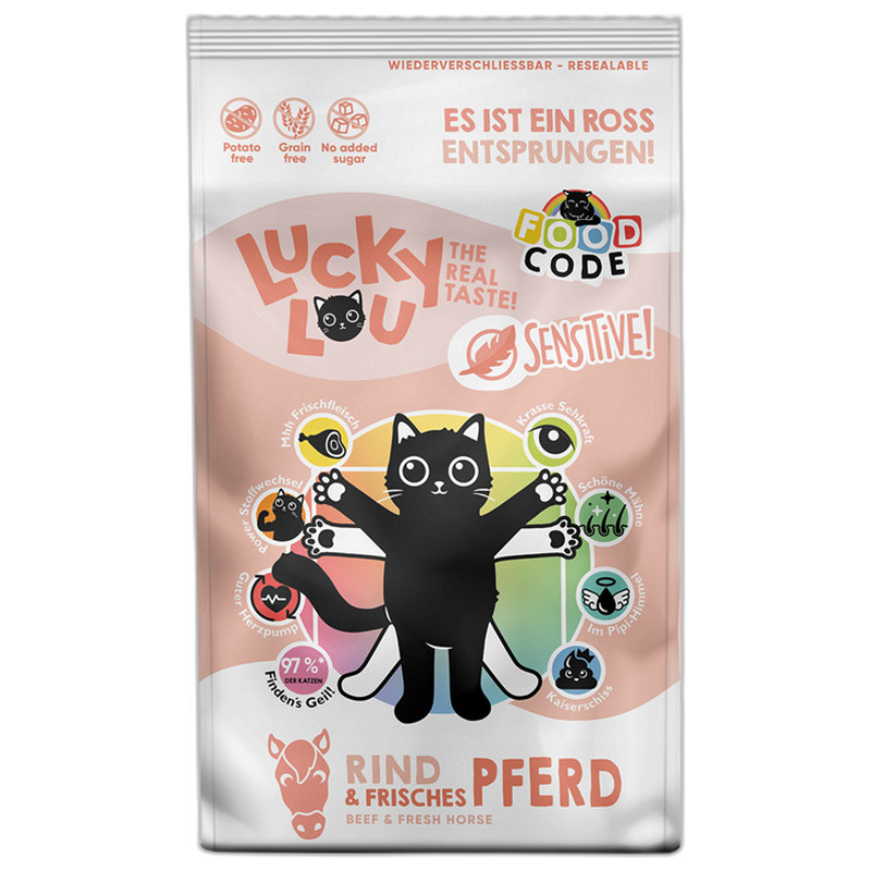 Lucky Lou Food Code Sensitive Adult Rind & Pferd