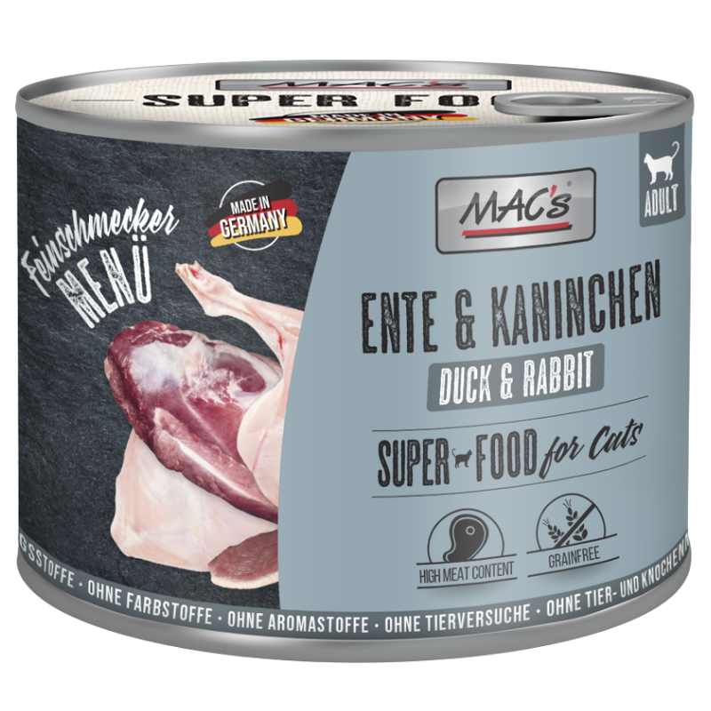 MAC's Cat Feinschmecker Ente & Kaninchen 200 g