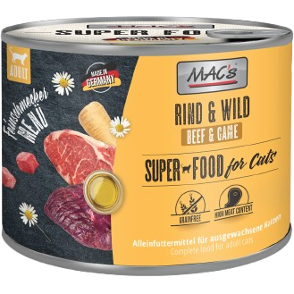 MAC's Cat Feinschmecker Rind & Wild Dose 200 g