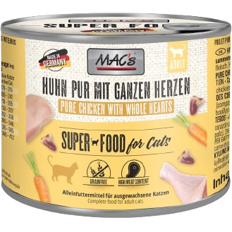 MAC's Cat Huhn mit ganzen Geflügelherzen 200g