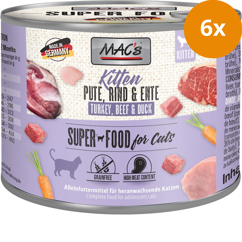 MAC's Cat Kitten Pute, Rind & Ente 200 g