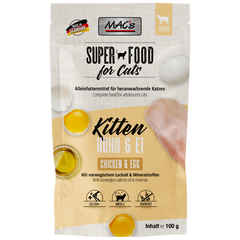 MACs Cat Pouch Kitten Huhn & Ei 100g