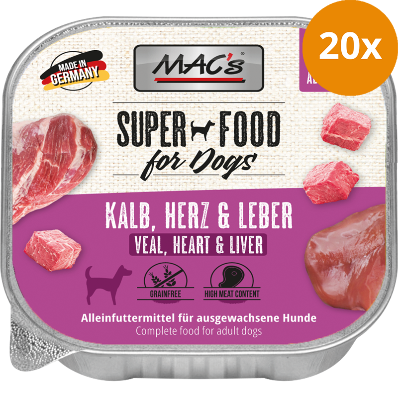 MAC's Dog Kalb, Herz & Leber 150 g
