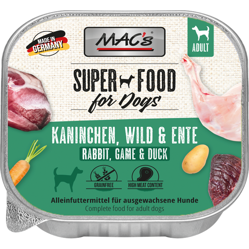 MAC's Dog Kaninchen, Wild & Ente 150 g