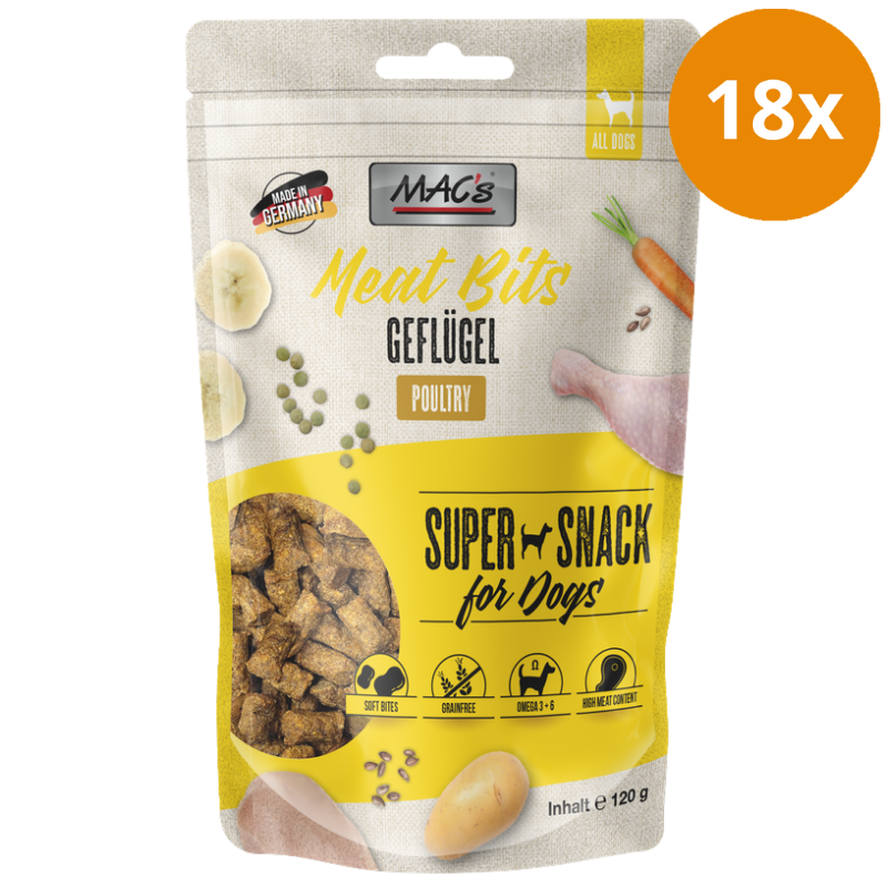 MAC's Dog Meat Bits Geflügel 120 g