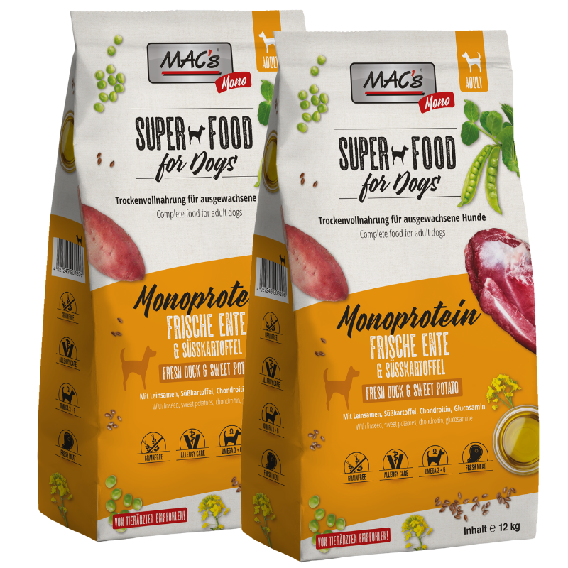 MAC's Dog Monoprotein Ente & Süßkartoffeln
