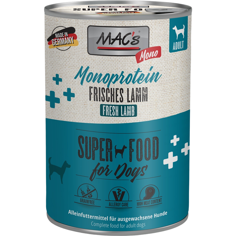 MAC's Dog Monoprotein Frisches Lamm 400 g