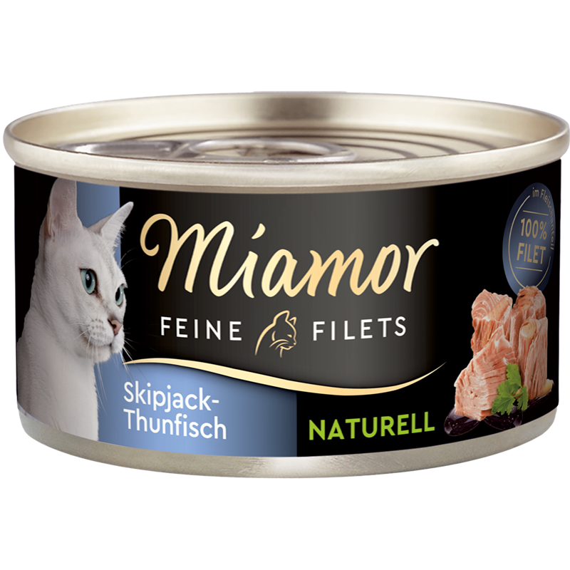 Miamor Feine Filets Naturelle Skipjack-Thunfisch 80 g