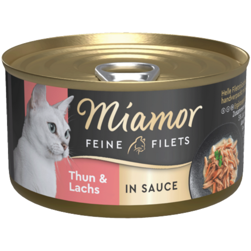 Miamor Feine Filets Thunfisch & Lachs in Sauce 85 g