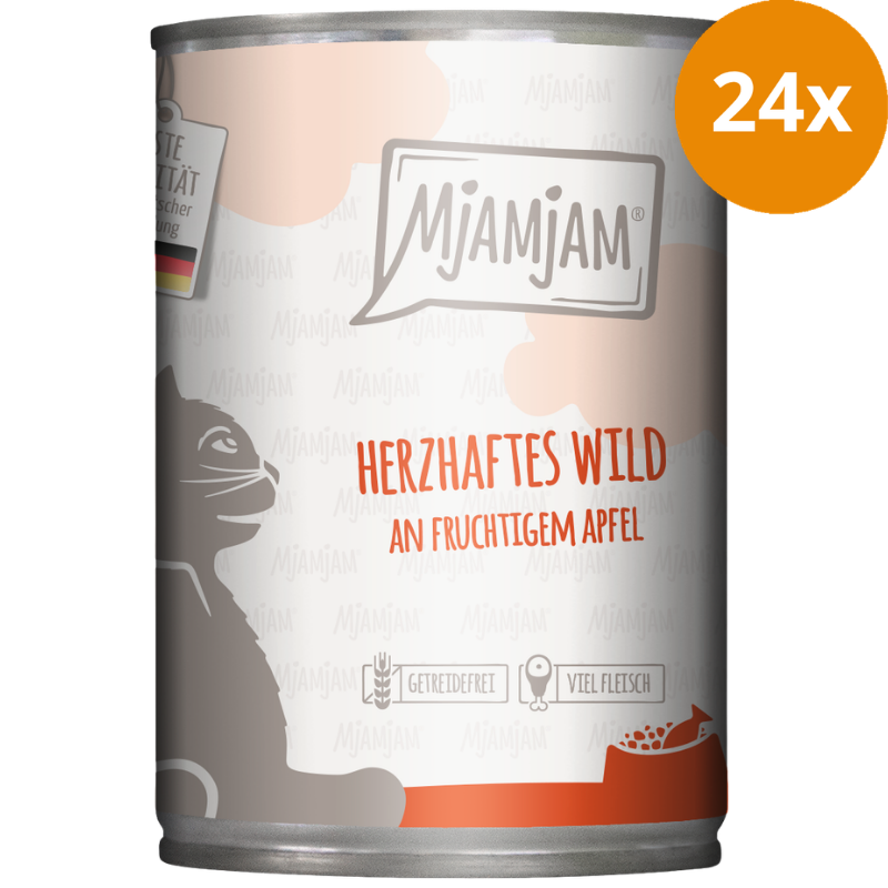 MjAMjAM herzhaftes Wild an fruchtigem Apfel 400 g