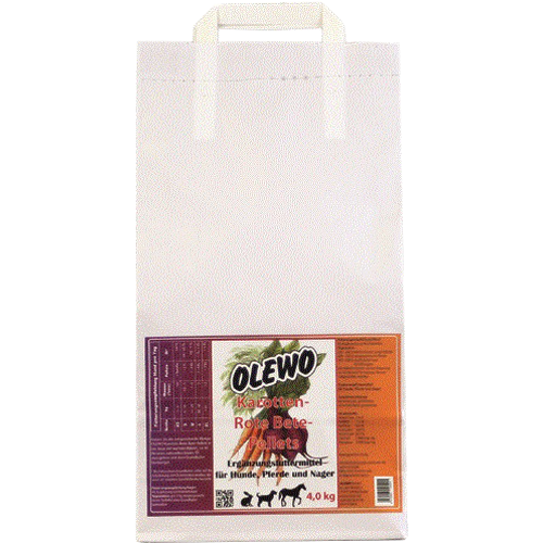 OLEWO Karotten-Rote Bete-Pellets für Hund, Pferd & Nager 4000 g