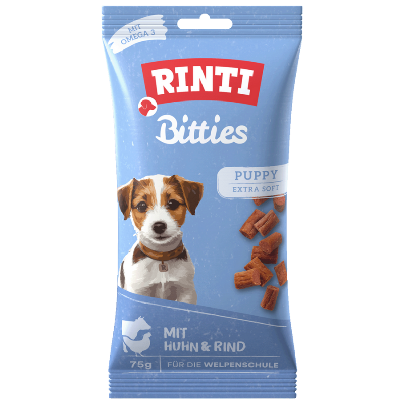 Rinti Puppy Bitties Huhn & Rind 75 g