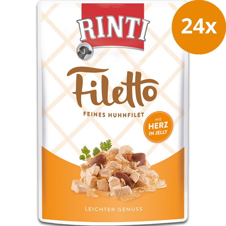 Rinti Filetto in Jelly Huhnfilet & Herz 100 g