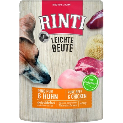 Rinti Frischbeutel Leichte Beute Rind Pur & Huhn 400 g