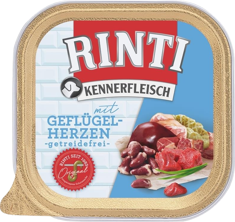 Rinti Kennerfleisch Schale Geflügelherzen 300 g