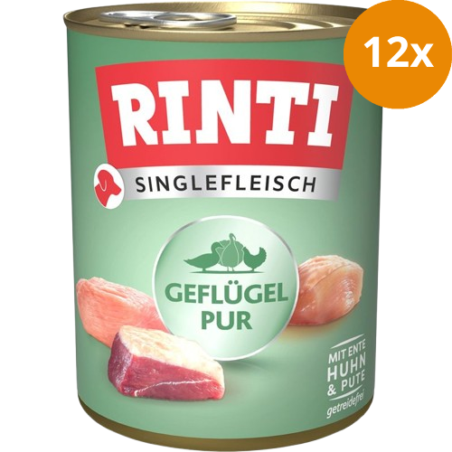 Rinti Singlefleisch Exclusive Geflügel Pur 800 g