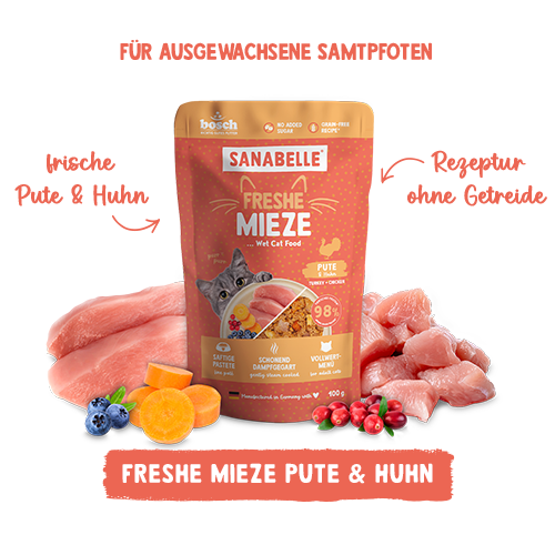 Sanabelle Freshe Mieze Pute & Huhn 100 g