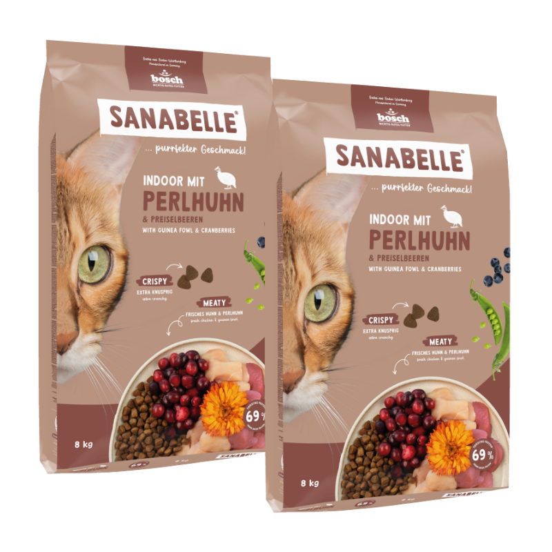 Sanabelle Indoor mit Perlhuhn