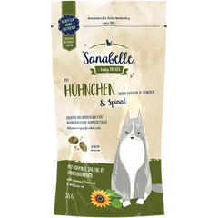 Sanabelle Knusperkissen Huhn & Spinat 55 g