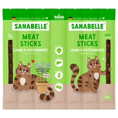 Sanabelle Meat Sticks Lamm & Katzenminze 35 g