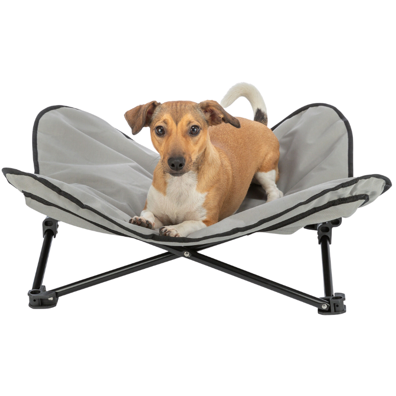 TRIXIE Camping-Bett mit abnehmbarem Bezug