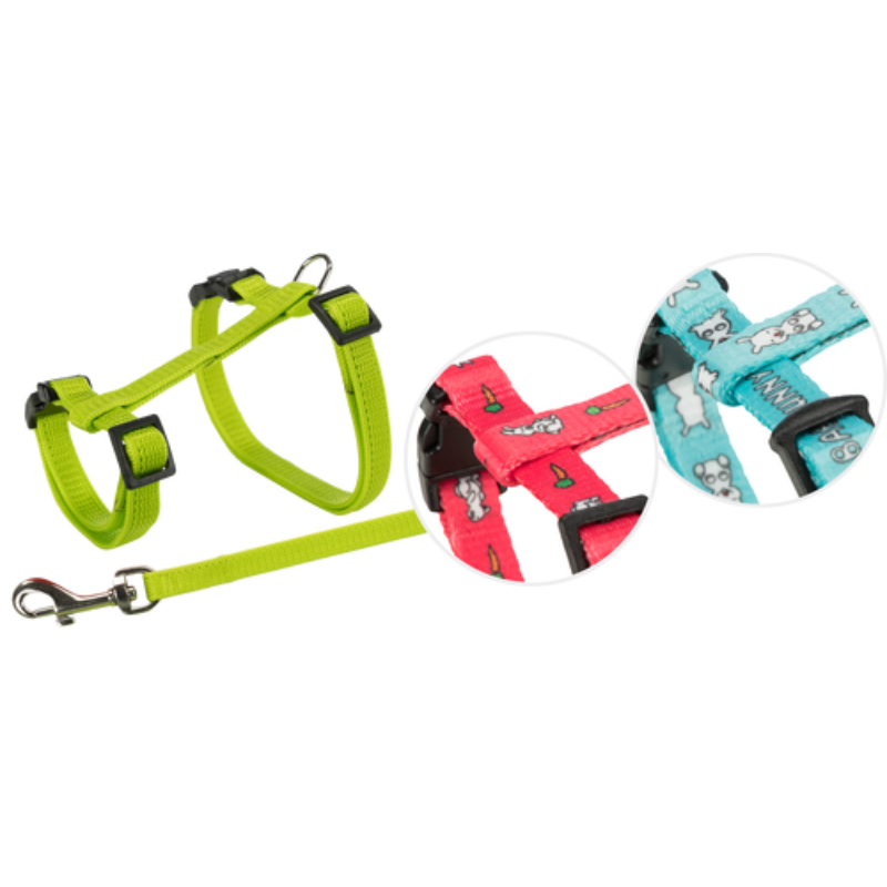 TRIXIE Geschirr mit Leine für kleine Kaninchen