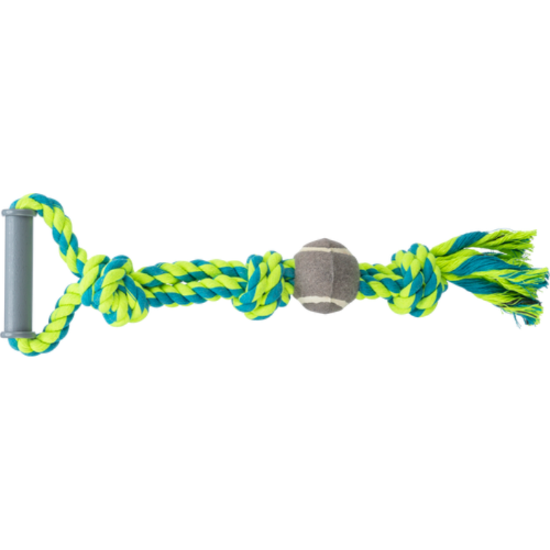 TRIXIE Spieltau mit Tennisball, Baumwolle/Polyester