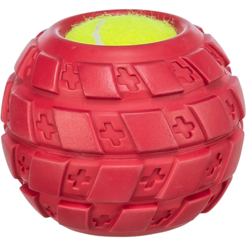 TRIXIE Tennisball im Reifen, Naturgummi