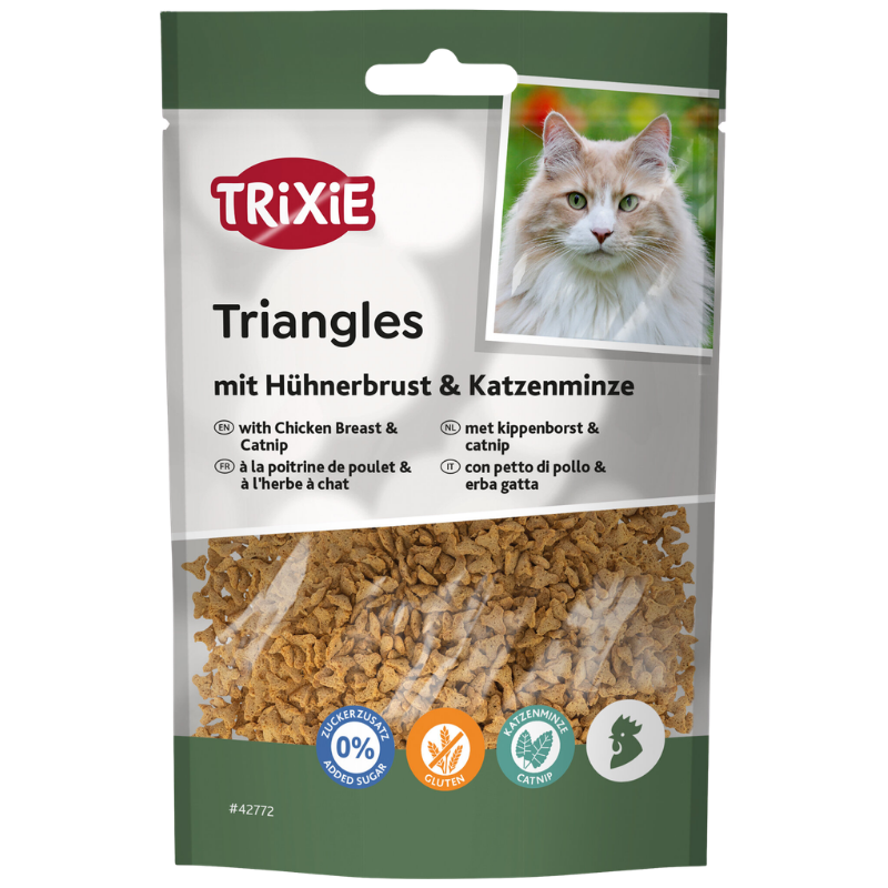 TRIXIE Triangles mit Hühnerbrust & Katzenminze