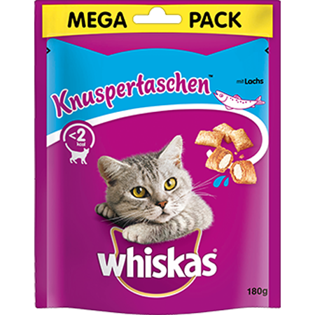 Whiskas Knuspertaschen Lachs 180 g