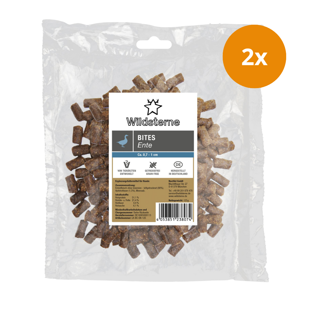 Wildsterne Bites Ente 125 g