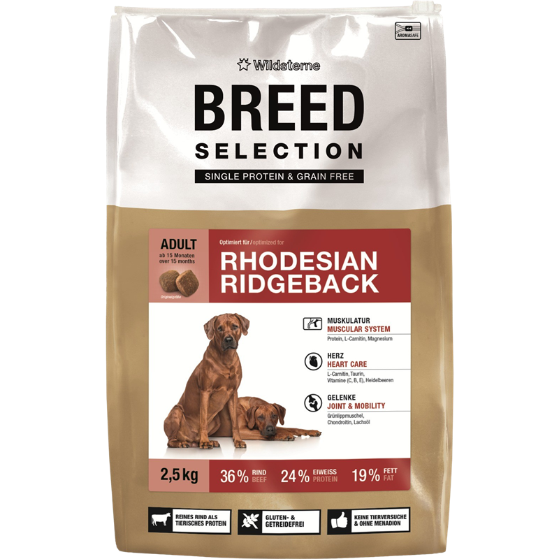 Wildsterne Breed Selection Adult Rhodesian Ridgeback
