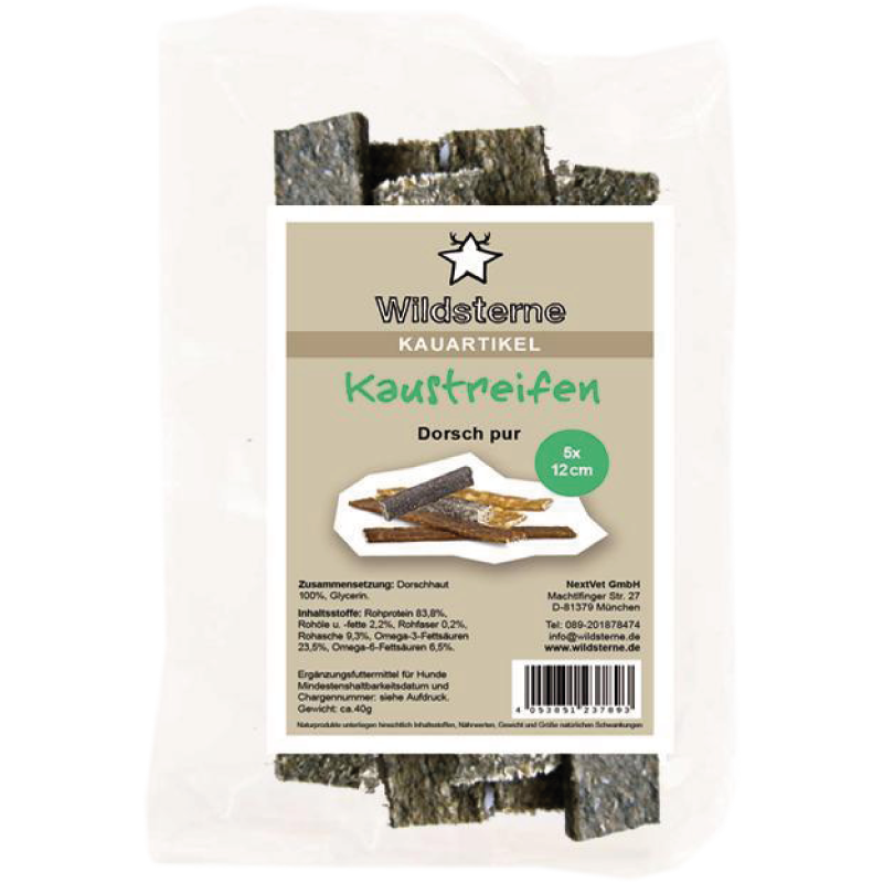 Wildsterne Kaustreifen Dorsch pur 12 cm (40 g)
